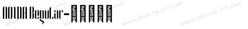 NOIDA Regular字体转换